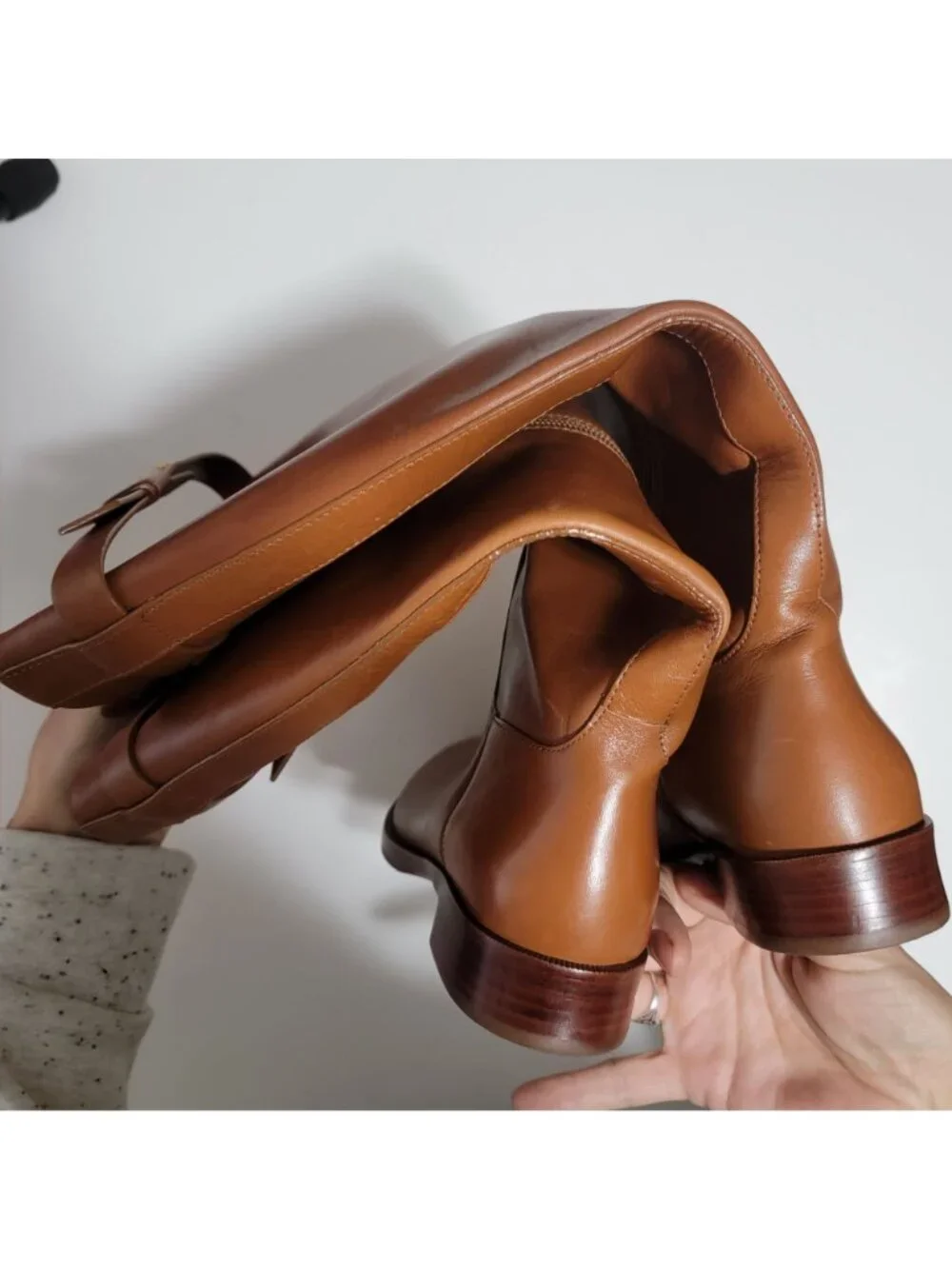 NEW Tory Burch Everly Riding Boot Knee High Brown Chic Contemporary Womens 6.5